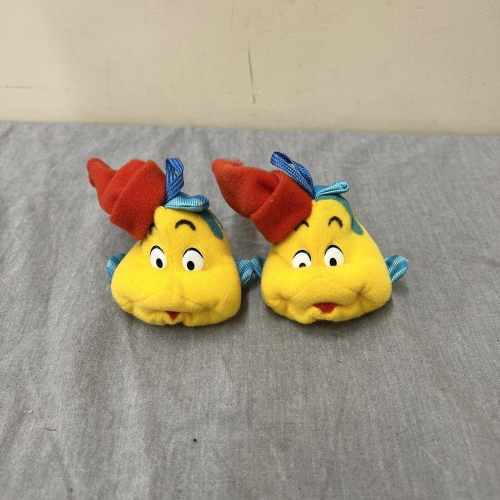 Walt Disney Christmas ornament Mcdonalds vintage Little Mermaid Flounder plush 1